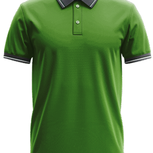 Polo ( With Grey Collar and Sleeve Cuff Details With White Tipping )